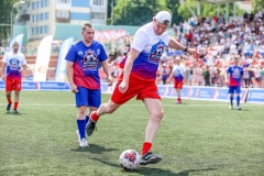 Матч «Легенд футбола» против сборной Каширы