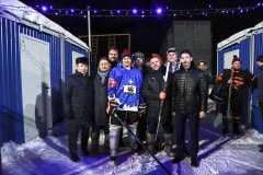 Новогодний хоккейный матч в деревне Барабаново 14.01.2022г.
