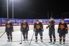 Новогодний хоккейный матч в деревне Барабаново 14.01.2022г.