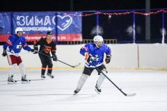 Новогодний хоккейный матч в деревне Барабаново 14.01.2022г.
