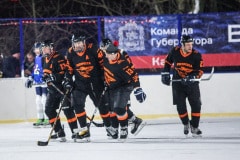 Новогодний хоккейный матч в деревне Барабаново 14.01.2022г.