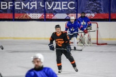 Новогодний хоккейный матч в деревне Барабаново 14.01.2022г.